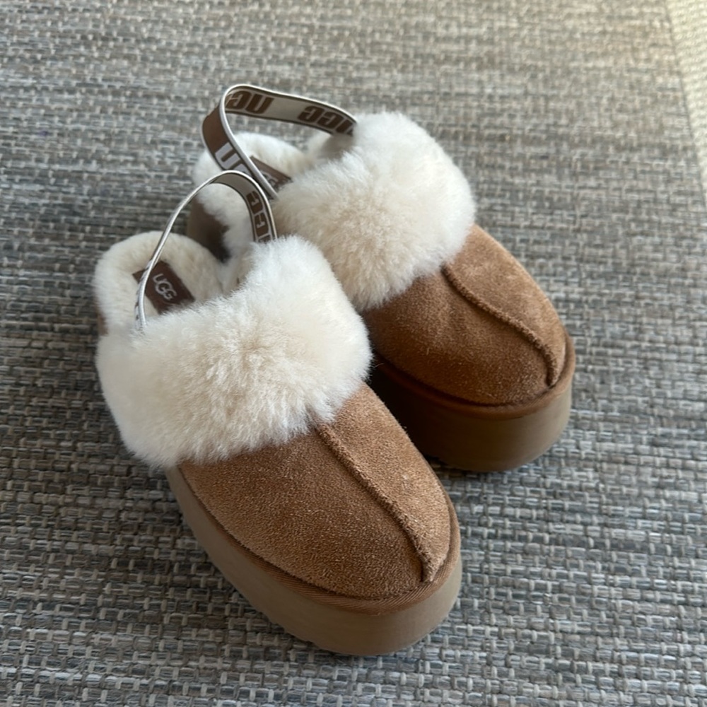 Ugh platform slippers